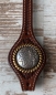 Rope Edge Flower Engraved Concho antik/gold 1 3/4